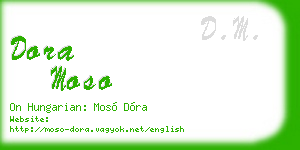 dora moso business card