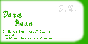 dora moso business card